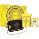  KIT  VERSACE  YELLOW DIAMOND 90ML+BODY+GEL+BOLSA CLUTCH 